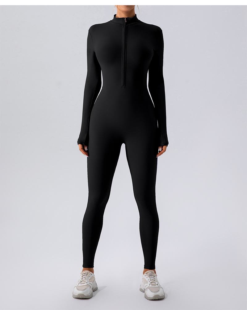 Fleece-Lined Yoga Jumpsuit â€“ Warm, Stretchy & Ready for Any Workout