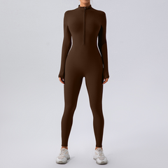 Fleece-Lined Yoga Jumpsuit â€“ Warm, Stretchy & Ready for Any Workout