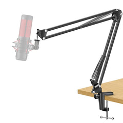 5Core Microphone Boom Arm – Adjustable Desk Mic Stand with Clamp, Black