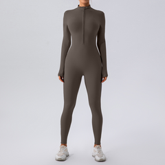 Fleece-Lined Yoga Jumpsuit â€“ Warm, Stretchy & Ready for Any Workout